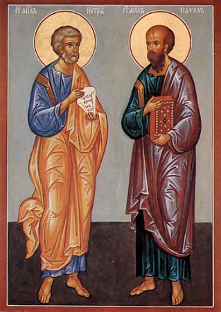 Икона первоверховных апостолов Петра и Павла